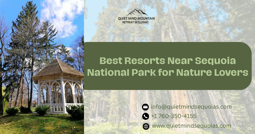 Luxury resort surrounded by forests near Sequoia National Park